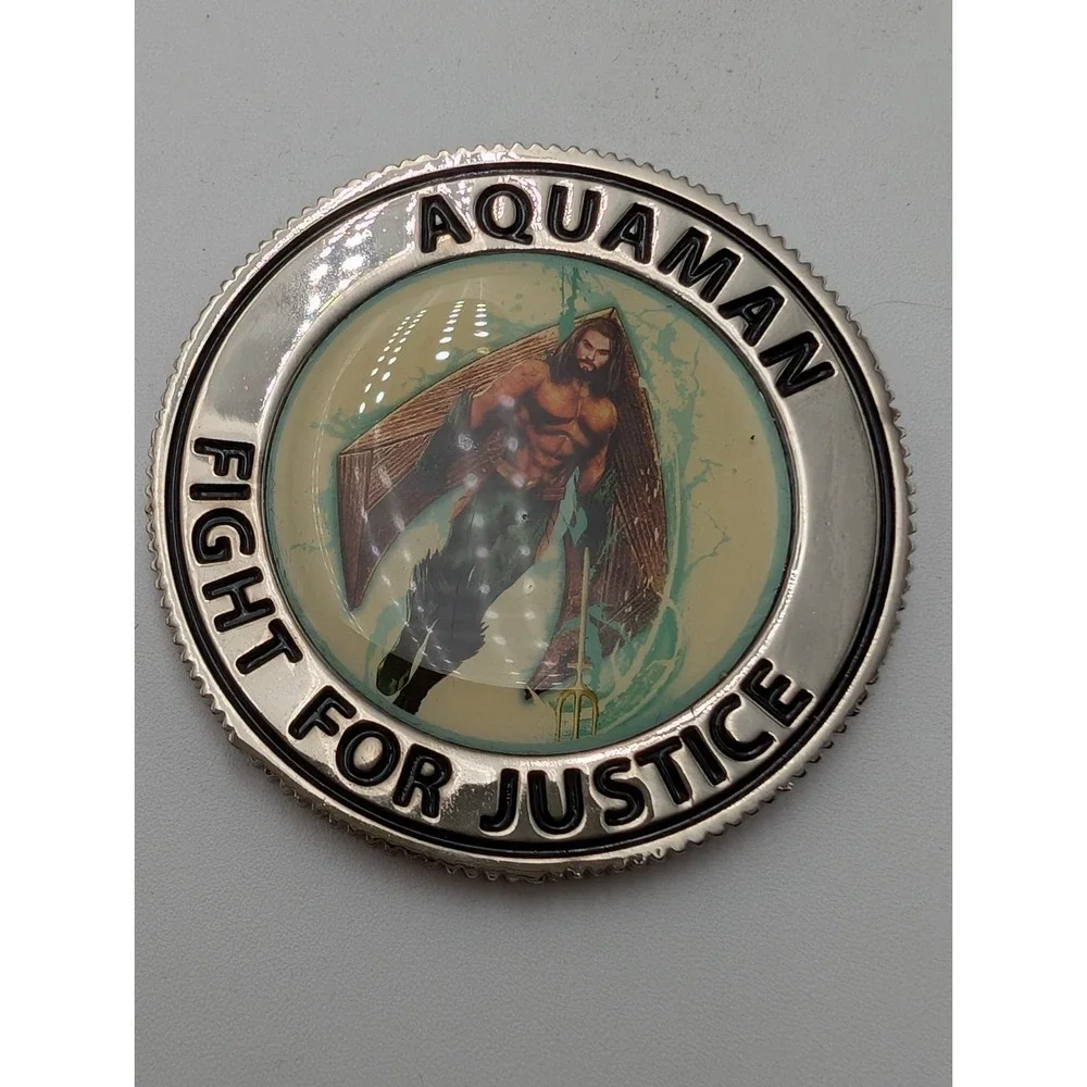 Loot Crate Aquaman Black‎ Manta Collectable Coin with Velvet Pouch Lootcrate